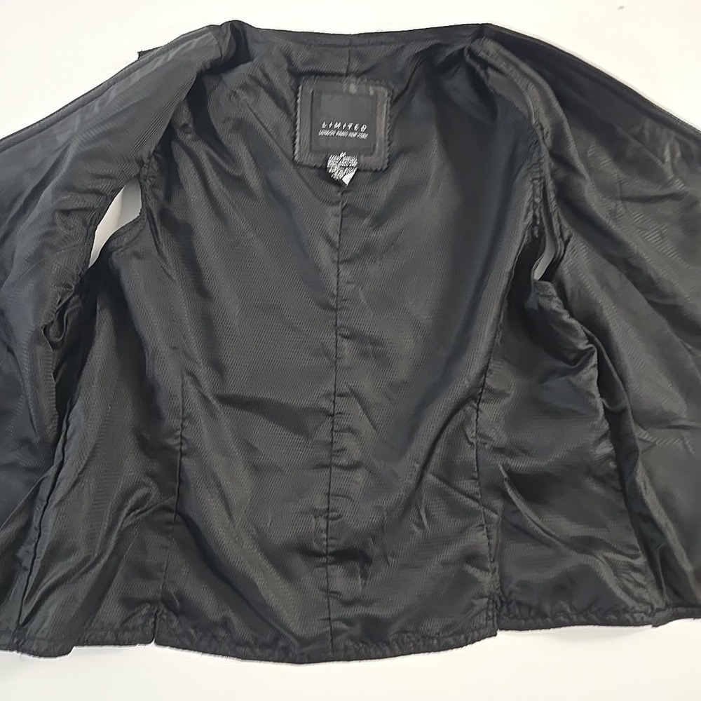 The Limited Black Leather Women's‎ Vest Size Medium M Vintage Y2K - Picture 7 of 10